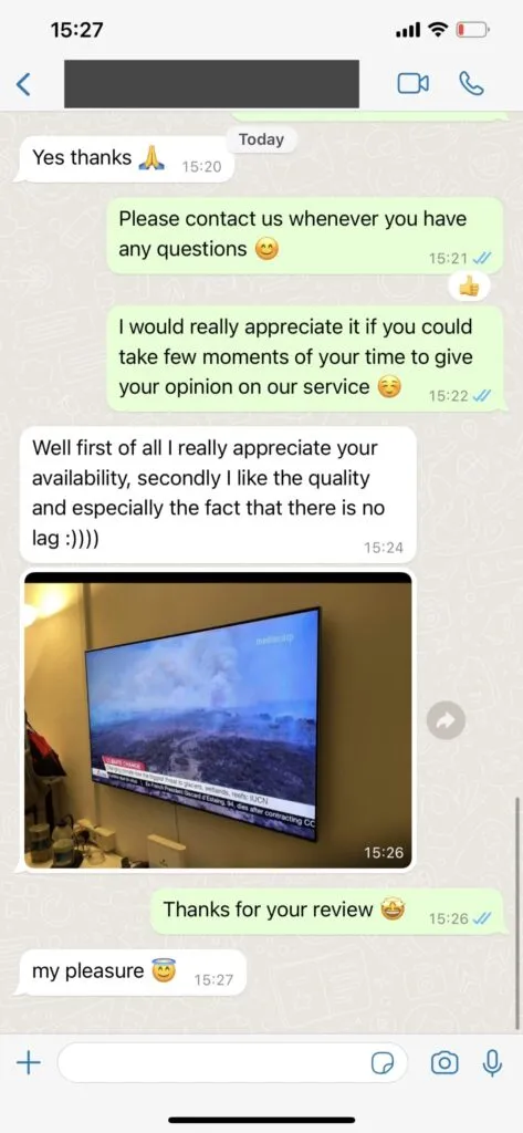 Feedback zur Kundenzufriedenheit per WhatsApp 2